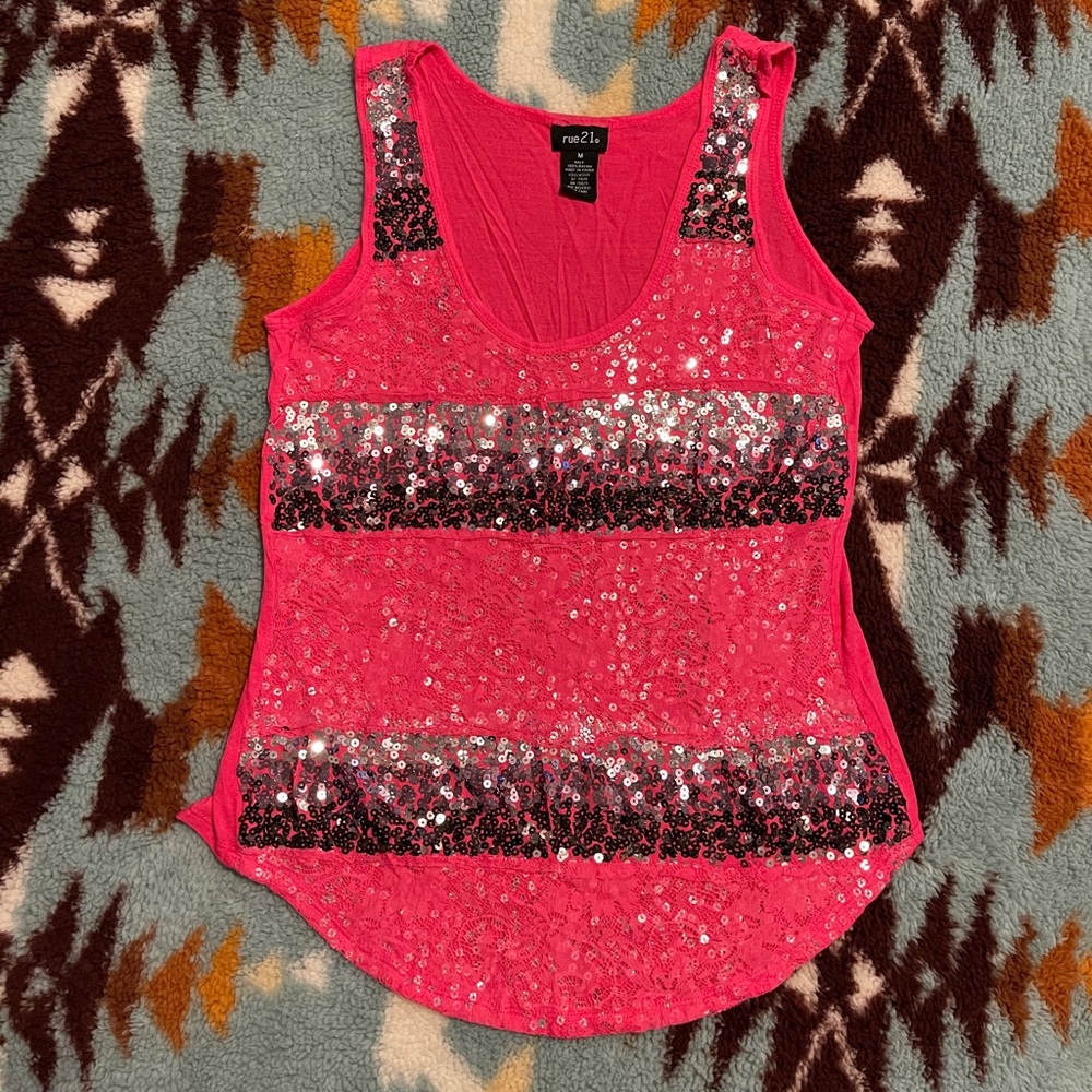 Sequin Tank Top